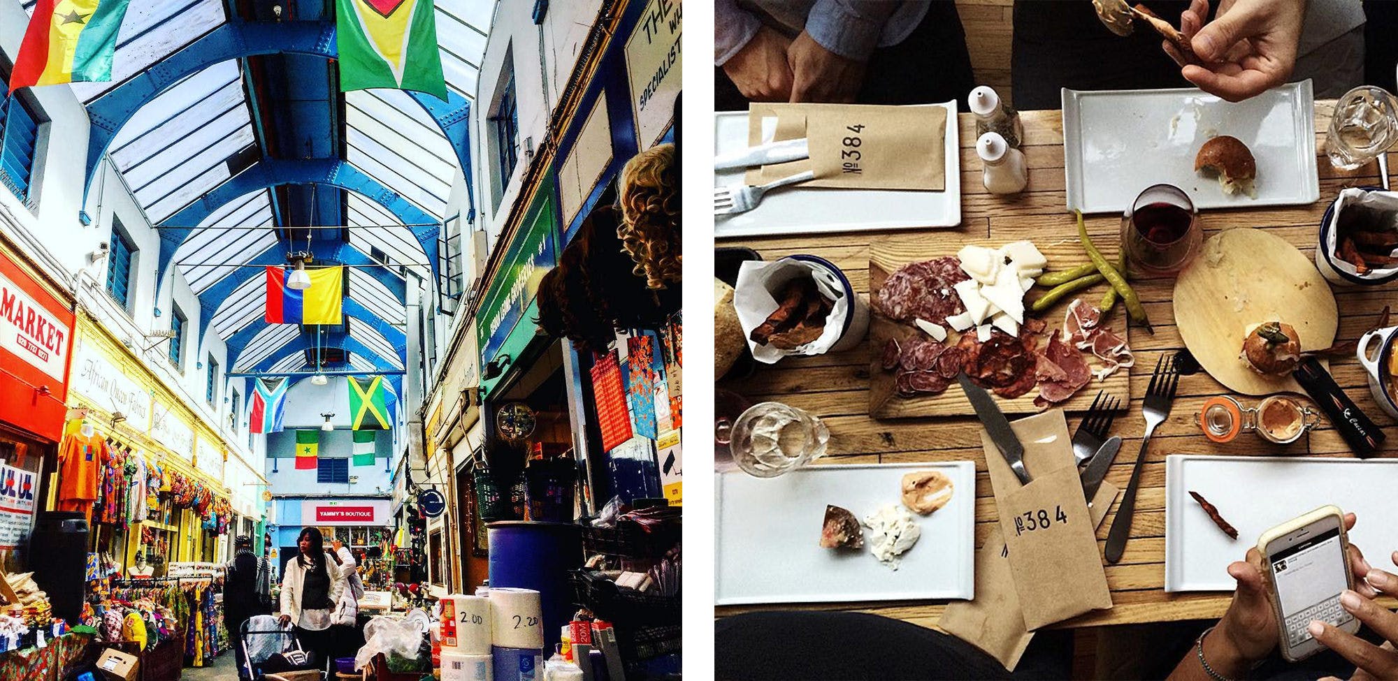 Brixton is the new up and coming area for young adults in London, be sure to head here for some music and food from around the world